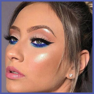 The Sultry Deep Blue Eye Look