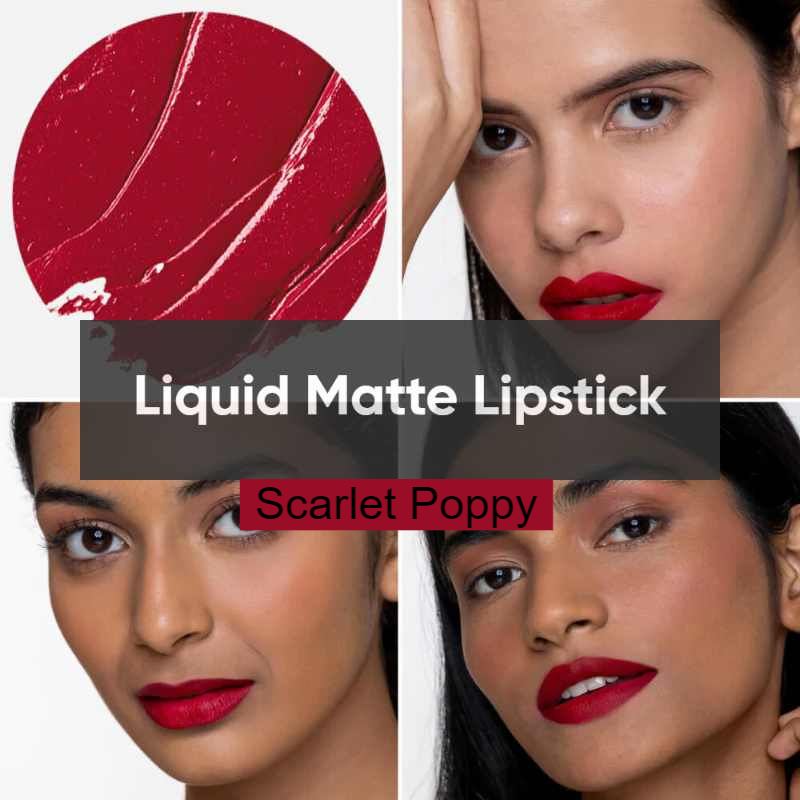 Kiro Non-stop Airy Scarlet Poppy Liquid Matte Lipstick